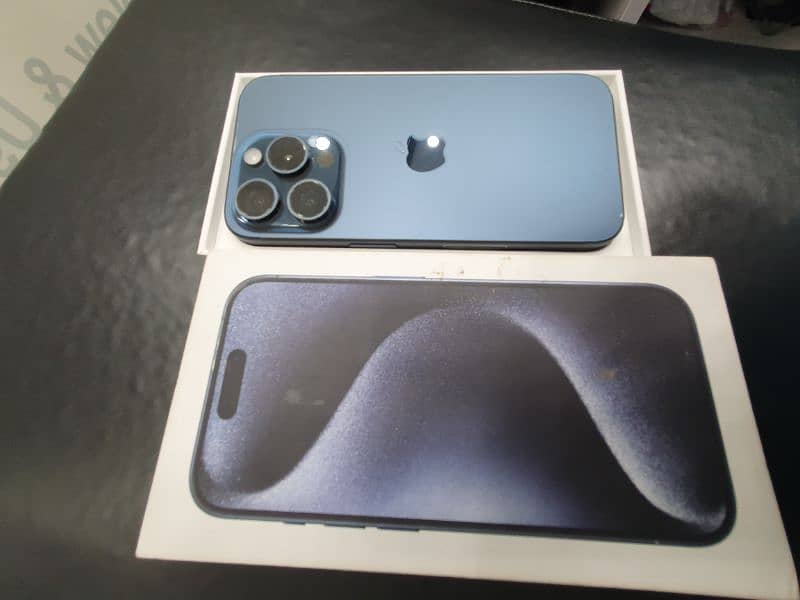 iphone 15pro blue 128gb new box jv battery 100 1