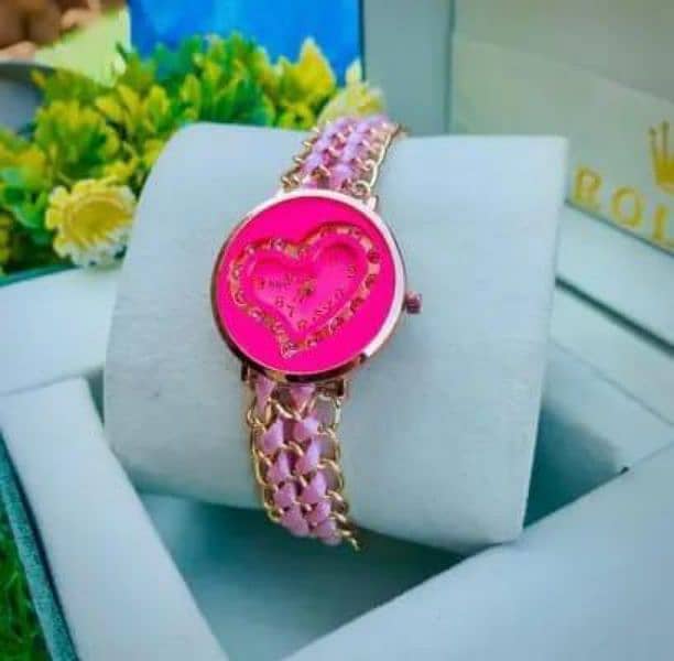 Women's Chain Bracelet Analouge Watch 5