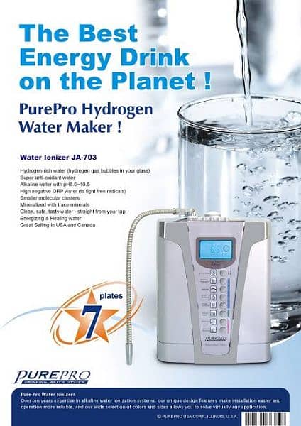 PurePro Alkaline water ionizer 7 Platinum plates 0