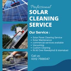 Solar panel inspection and cleaning services