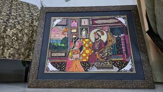 Traditional Indian Mughal Art – Hand-Painted Framed Masterpiece