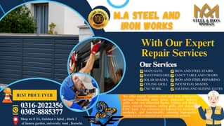 Stainless Steel & Iron: Main Gates, Grills, Shades|Stairs,CNC,& Repair