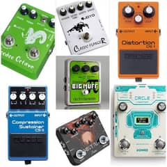 Guitar effects padels/processors