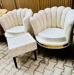 Stunning Flower Coffee Chairs + Table with 10 Years of Warranty