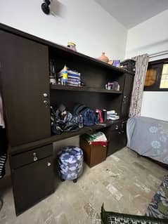 Book shelf with rack & Draws