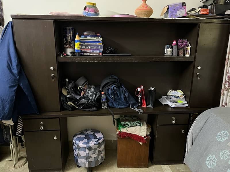 Book shelf with rack & Draws 2