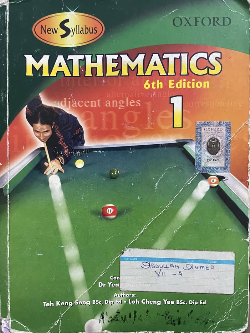 New Syllabus Mathematics 6th edition Book 1 and 2 0