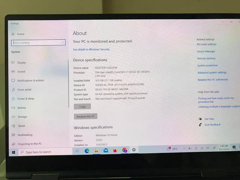 Samsung Galaxy Book pro 7