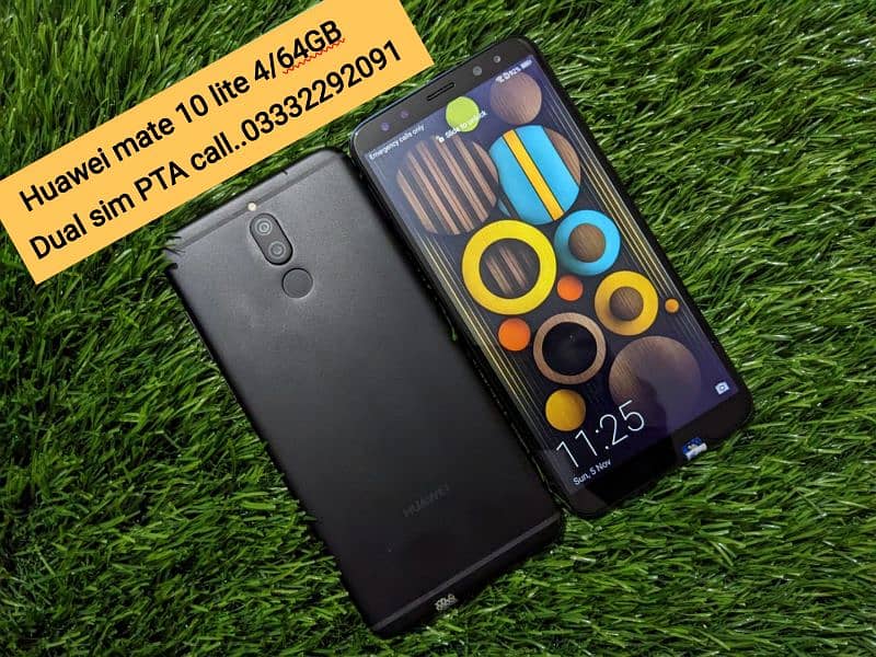 Huawei mate 10 lite 4/64GB Dual SIM PTA. . 03332292091+03132988773 1