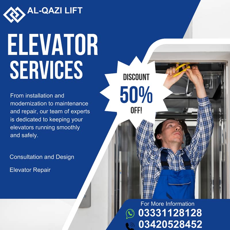 Elevator Repair services/Lift Repair Service In Karachi 0