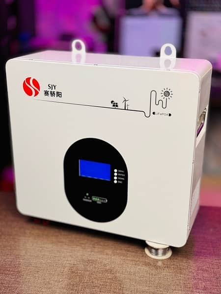 24V 100A Wall Mount With Bluetooth Lithium Phosphate Battery 7