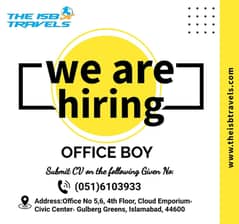 LOOKING FOR OFFICE BOY