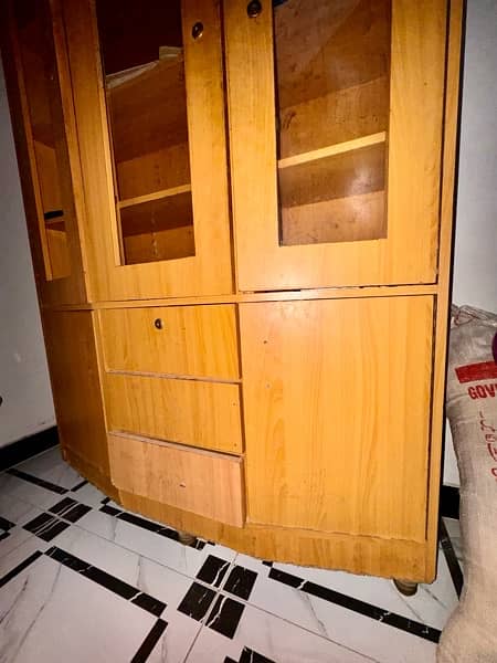 wooden wardrobe or shelf for clothes or other things 3