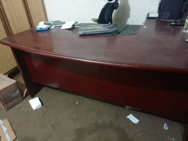 office wood table and side table for sale 0