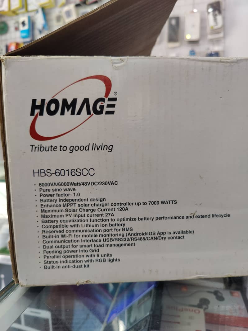 homage inverter MPPT 7000Watt solar charge 4