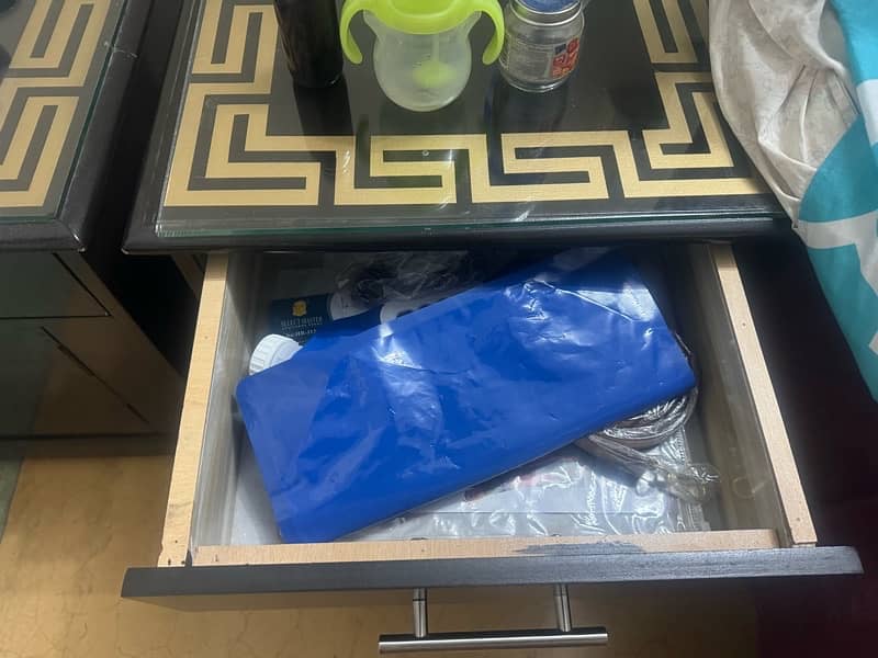 Bed set with side tables plus Dressing plus side tables mirror 1