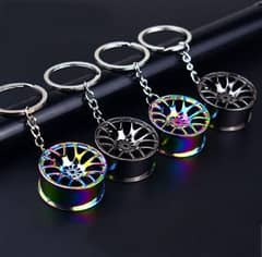 Keychain metallic beautiful wheel keychain