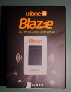 Ufone Blaze 4G, Box Packed New, Work on All Ufone Sim