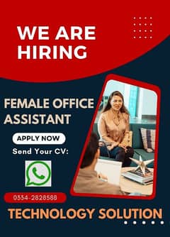 Female Office Assistant Required