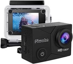 Piwoka Action Cam, Full HD 1080P 12MP Underwater Camera Waterproof 0