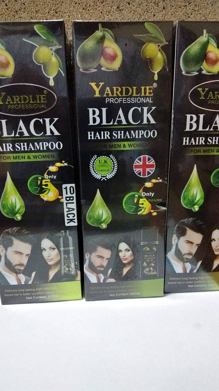 HAIR COLOR SHAMPO YARDLIE   &  Lichen Black Hair Color Shampo 1