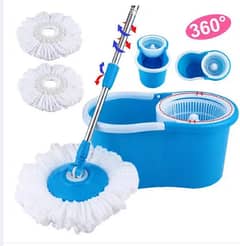 Magic Spin Mop Set - 360 Degree Microfiber Mop Head Home Clean Tools