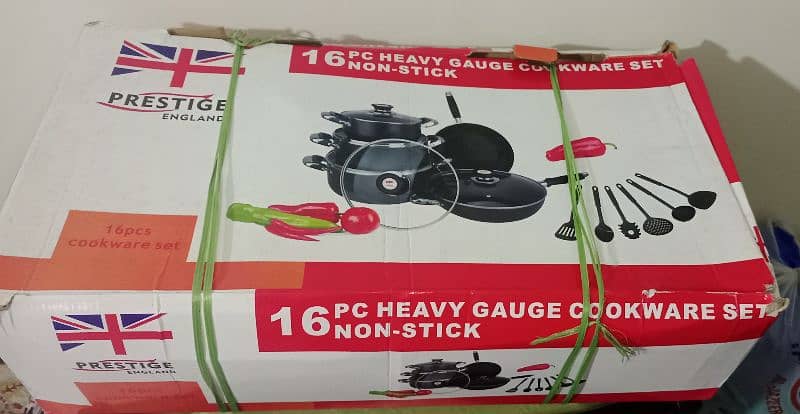 Prestige England Non-stick 16 PC Cookware Set For Sale 3