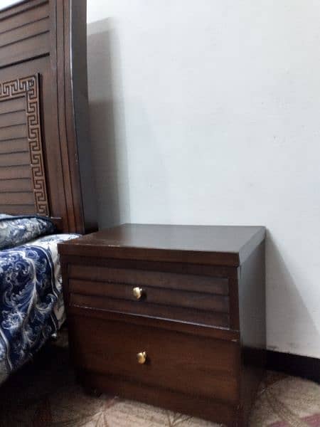 double bed with bedside drawers and mattress 1