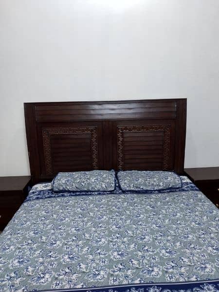 double bed with bedside drawers and mattress 3