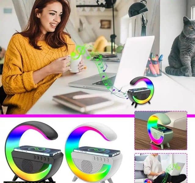 G500 Led Wireless Charging Bluetooth Speaker 0