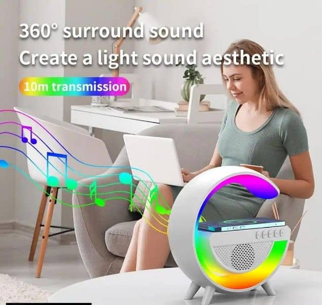 G500 Led Wireless Charging Bluetooth Speaker 2