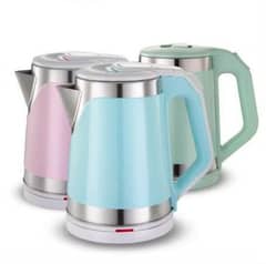 1.8L Coated Double Layer Stainless Steel Plastic Body Kettle