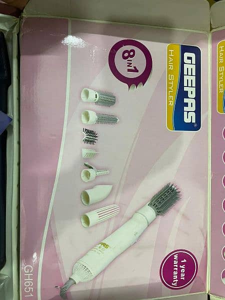 Brand new imported Geepas 8 in 1 hairstyler 3