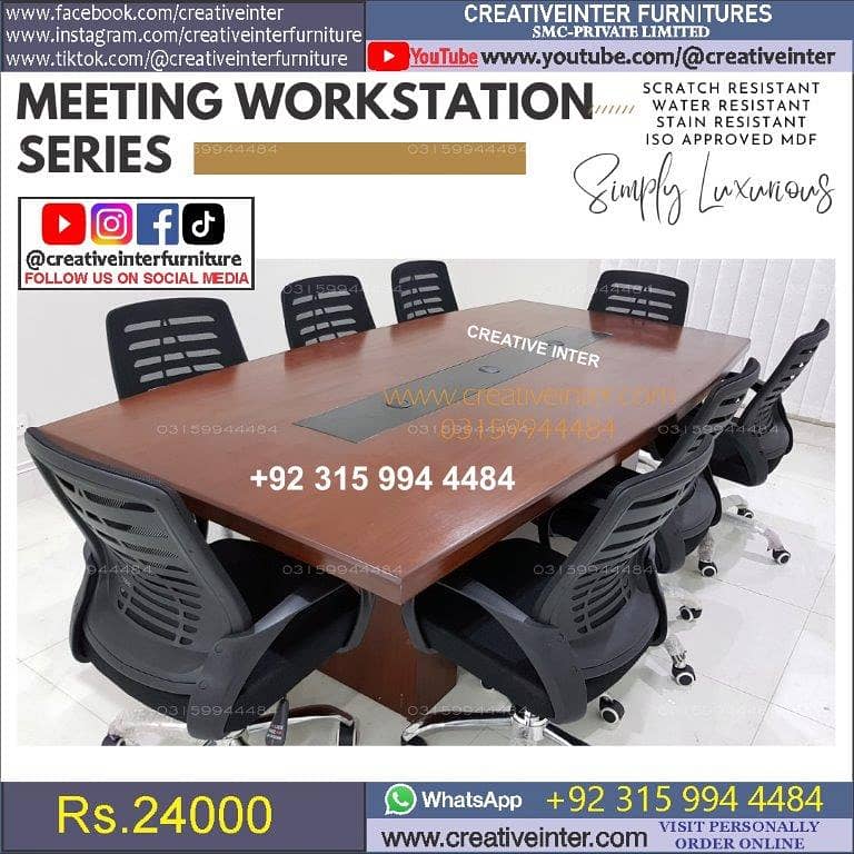 Conference Executive Office Side Table Reception Counter Desk Meeting 6