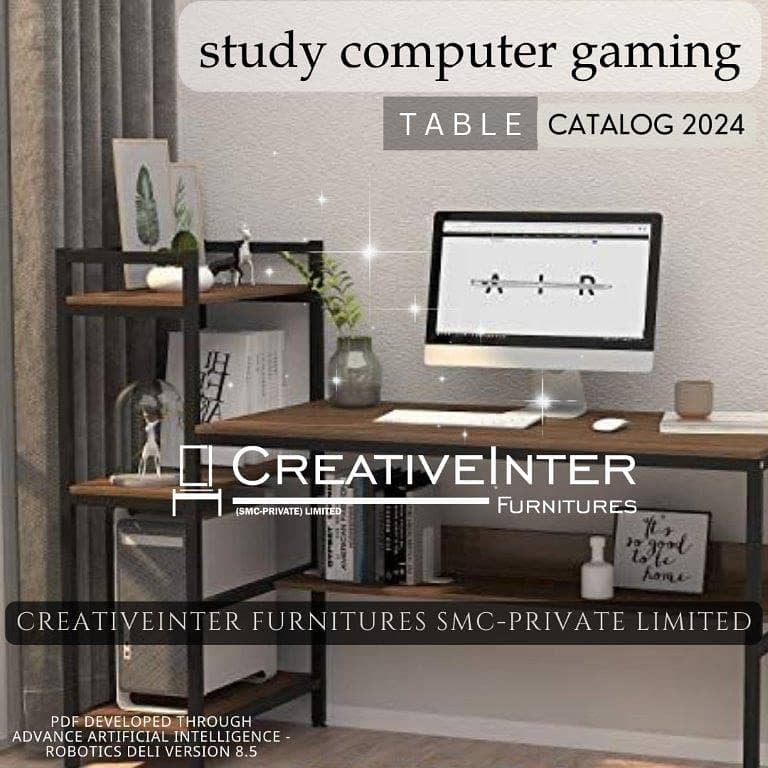 Office table furnit gaming desk chair workstation laptop study meetin 6