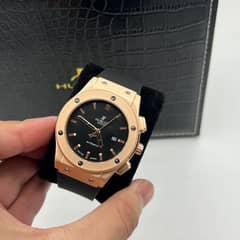 Rolex and Hublot watches with box and all accessories quartz watch