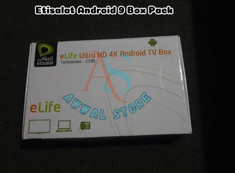 Etisalat Android 9 Tv Box Android Tv Box Pack 7