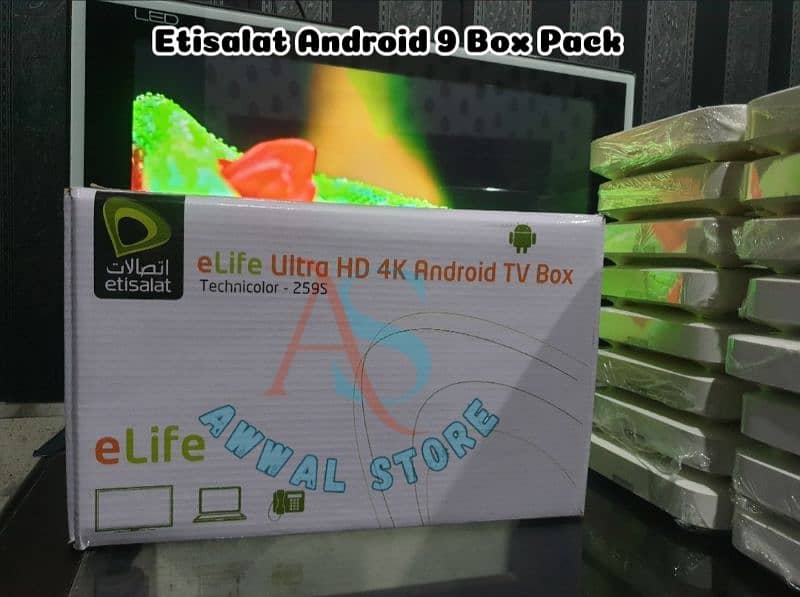 Etisalat Android 9 Tv Box Android Tv Box Pack 13