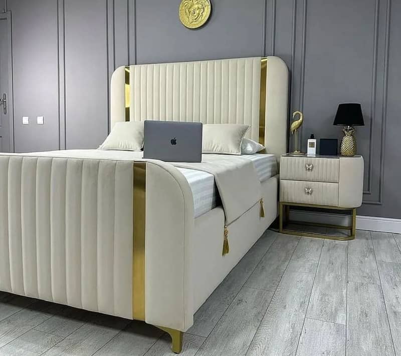 Poshish bed\Bed set\double bed\king size bed\Luxury bed 14