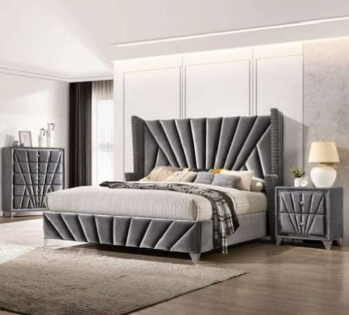 Poshish bed\Bed set\double bed\king size bed\Luxury bed 19