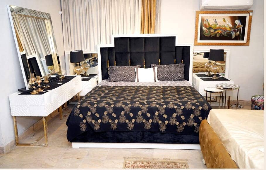 Poshish bed\Bed set\double bed\king size bed\Luxury bed 7