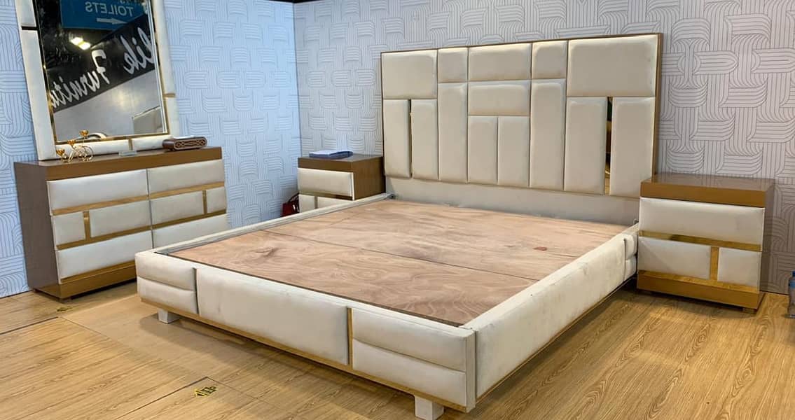 Poshish bed\Bed set\double bed\king size bed\Luxury bed 17