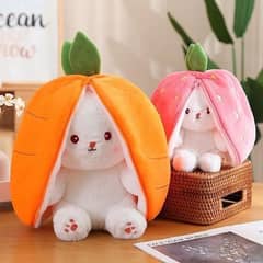 Fruit Bunny Plushie 2 in 1 Teddy | Zipper