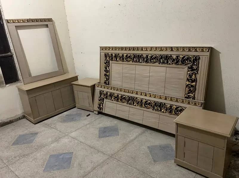 King size bed\double bed\wooden bed\bed room set\bed set\furniture 6