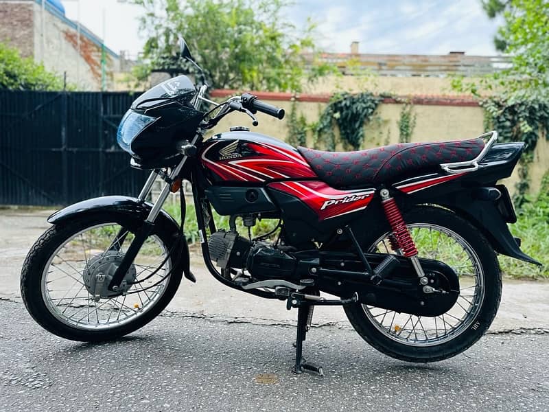 honda pridor 100cc bike with islamabad special number urgent sale 6