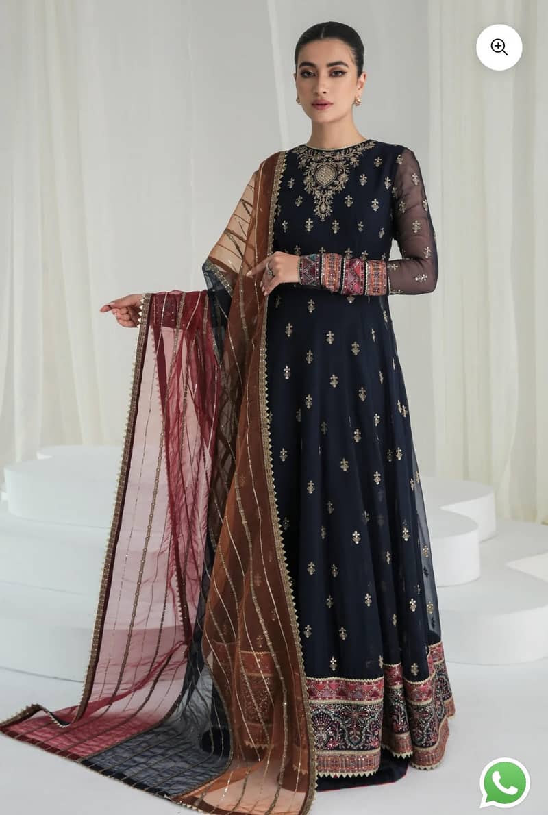 FORMAL EMBROIDERED CHFFON  3 PC 1