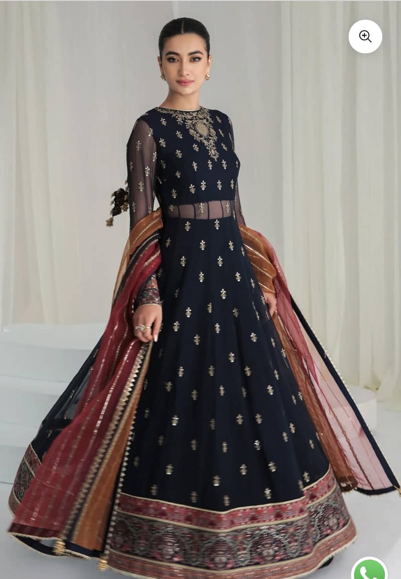 FORMAL EMBROIDERED CHFFON  3 PC 2