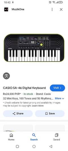 Casio sa-46 ph no: 03287308688