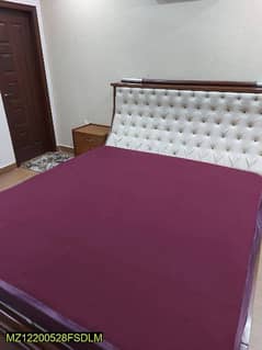 Double sized BED plain MATTRESS COVER cotton