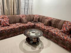 L shape 9 seater imported sofa set